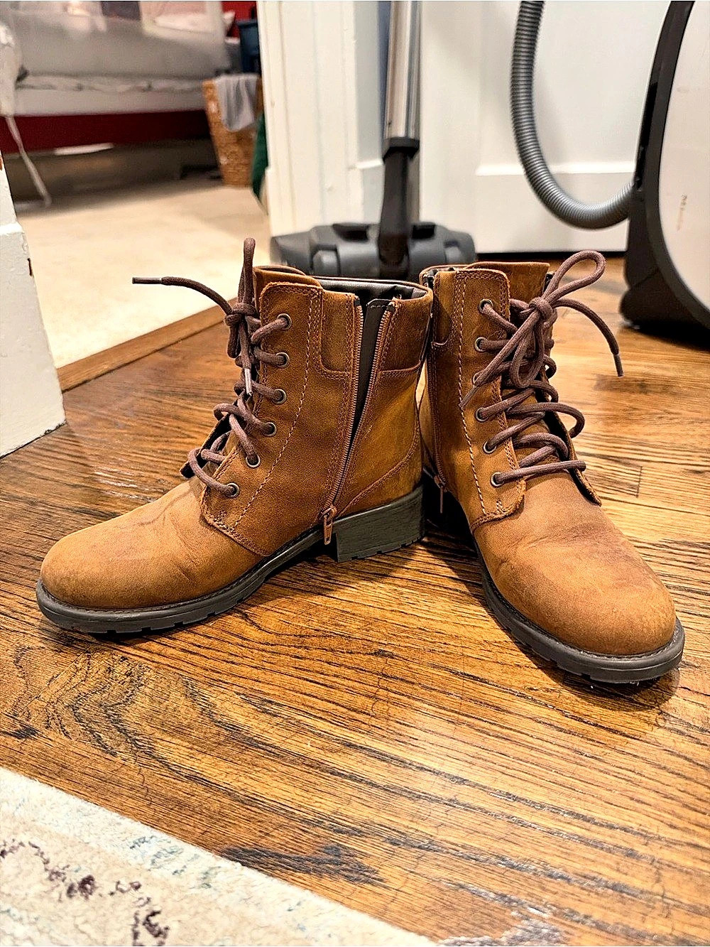 Clarks Lace Up Boots Brown US 7.5